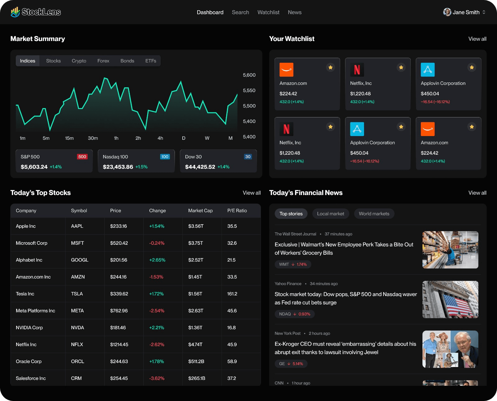 Dashboard Preview